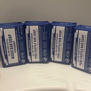 Pure-Castile Peppermint Bar Soap - Blue